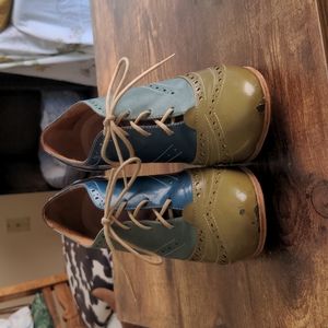 Fluevog Miracles Brogued Lace-Up Heel (Canada's 150+ Anniversary Ltd Ed)